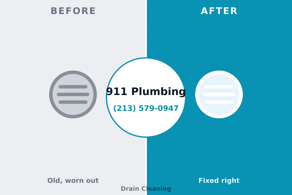 Before and after: plumbing company Big Lake, WA